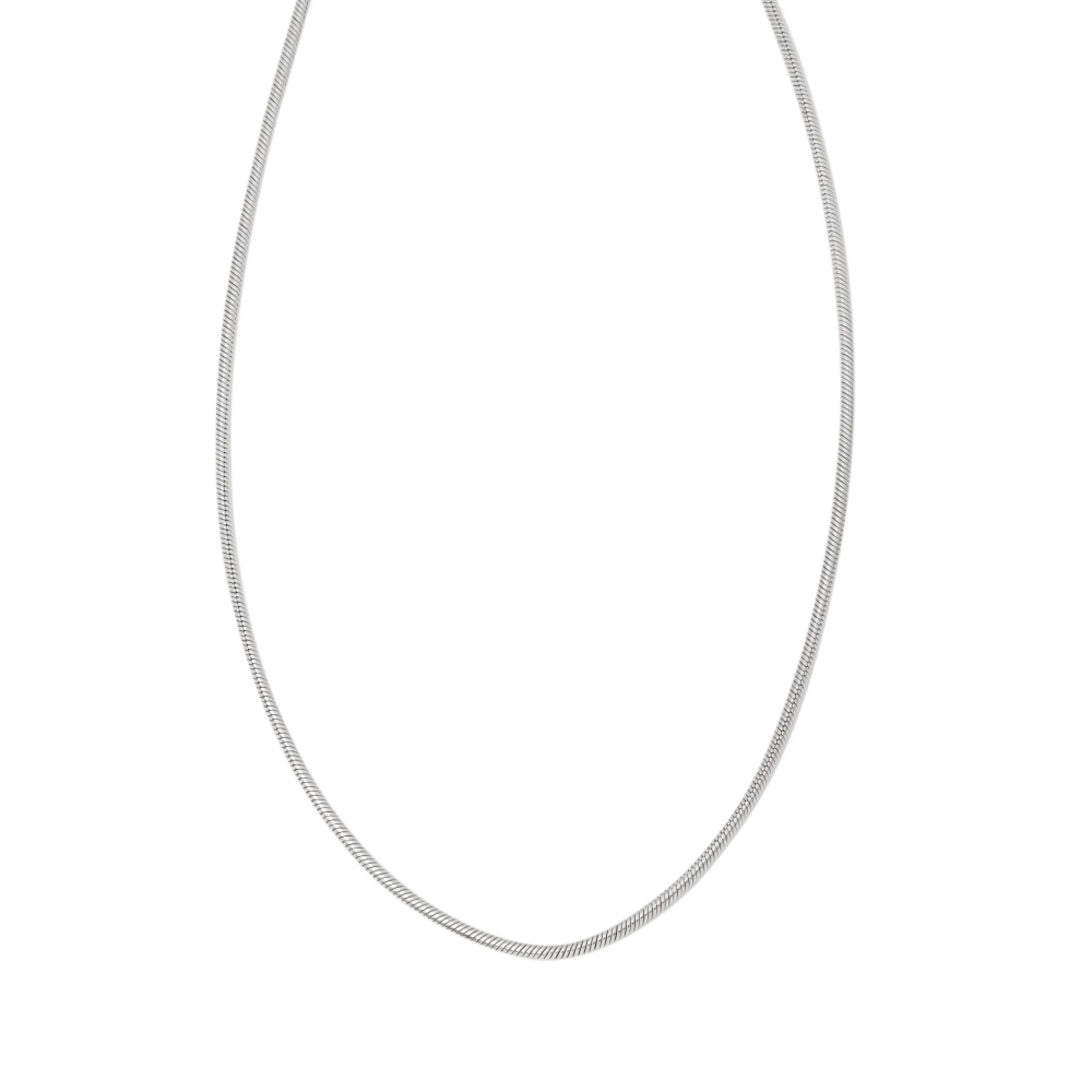 CHAINE EN ARGENT MAILLE SERPENTINE - Image 3