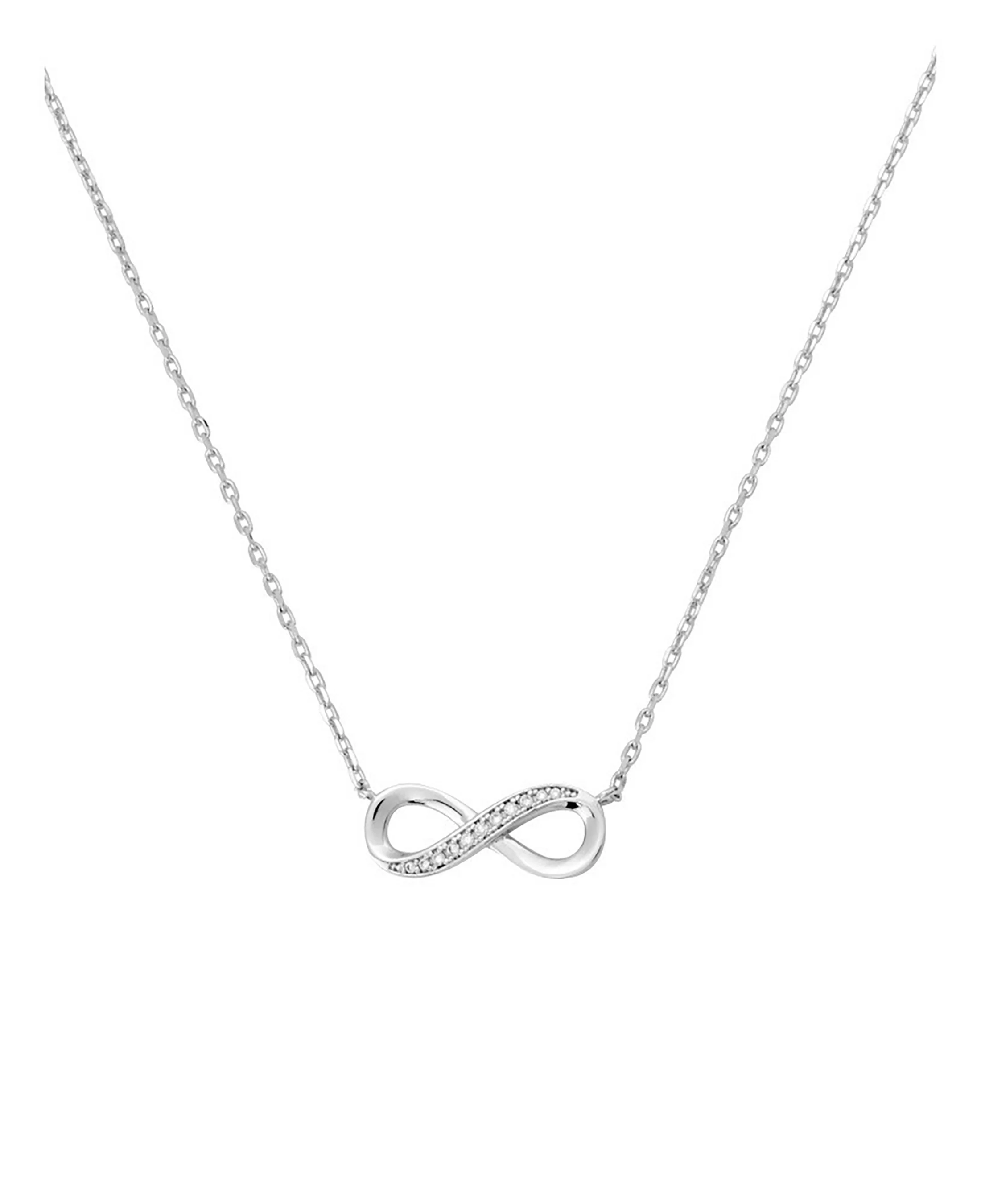 COLLIER EN ARGENT AVEC INFINI ET PIERRES - Image 3
