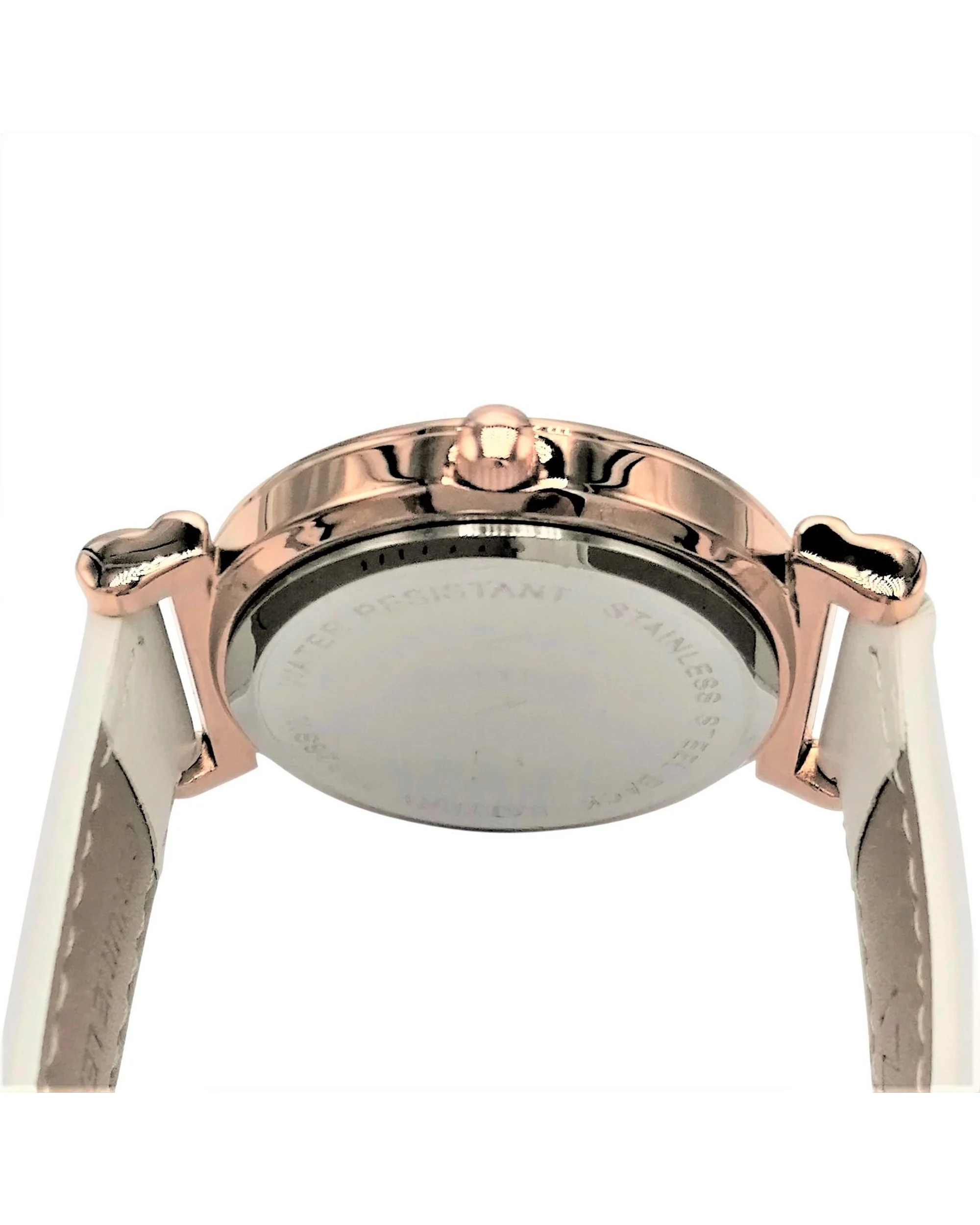 Montre Venizi rosée bracelet cuir blanc - Image 3
